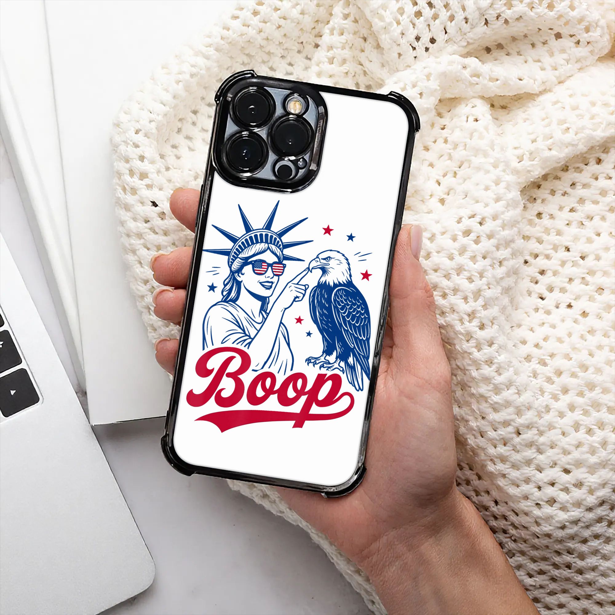 Phone Cases Usa - Capa de celular Boop Eagle Vintage