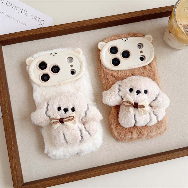 Phone Cases Iphone 13 - 3d dos desenhos animados bowknot filhote