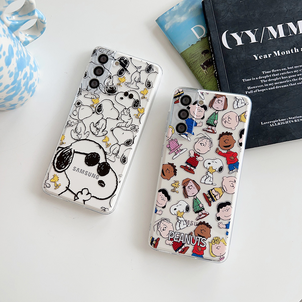 Cute Anime Case - Capa de Telefone Transparente com Desenho