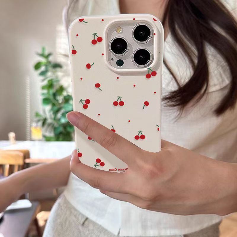 Cute Anime Case - Bonito dos desenhos animados cereja lichee