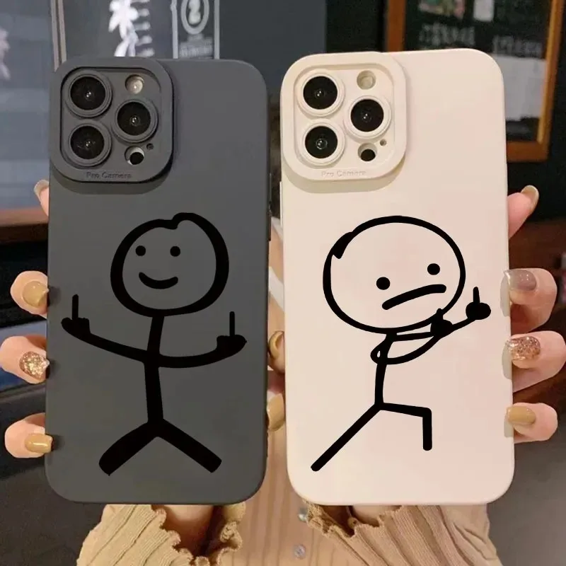 Cute Anime Case - Capa de Silicone Fosca com Desenho