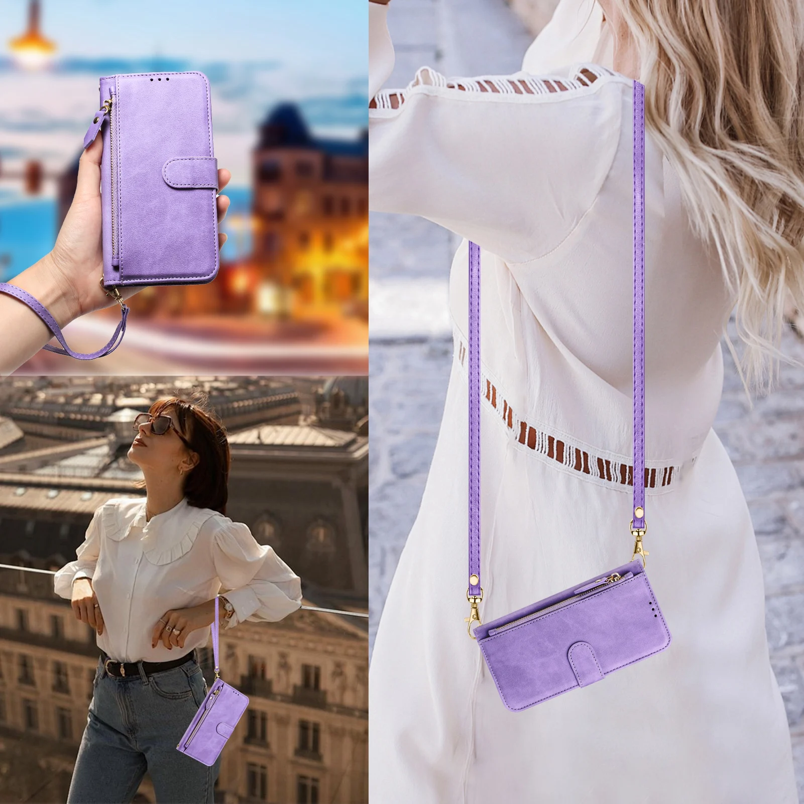 Flip Leather Case - Capa Carteira de Couro para POCO