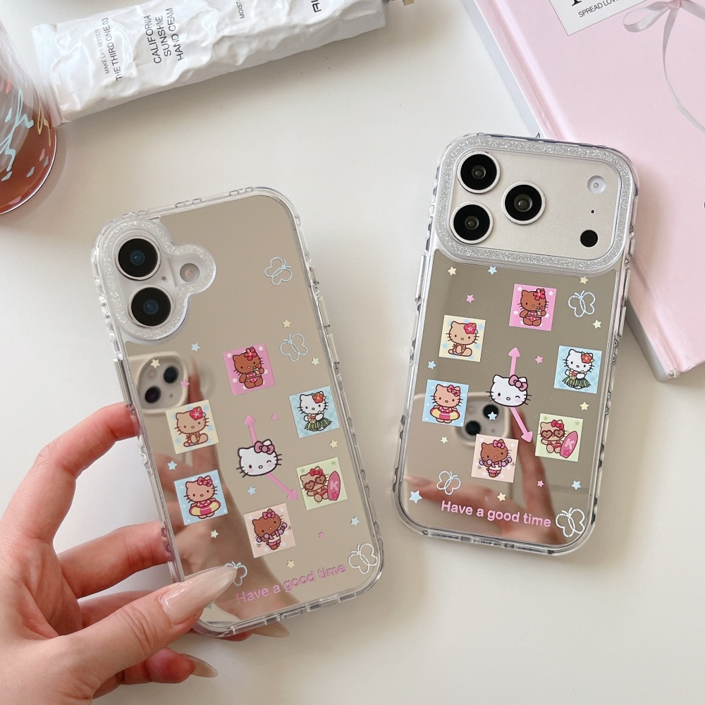 Phone Cases Hello Kitty - Capa de Celular com Espelho de