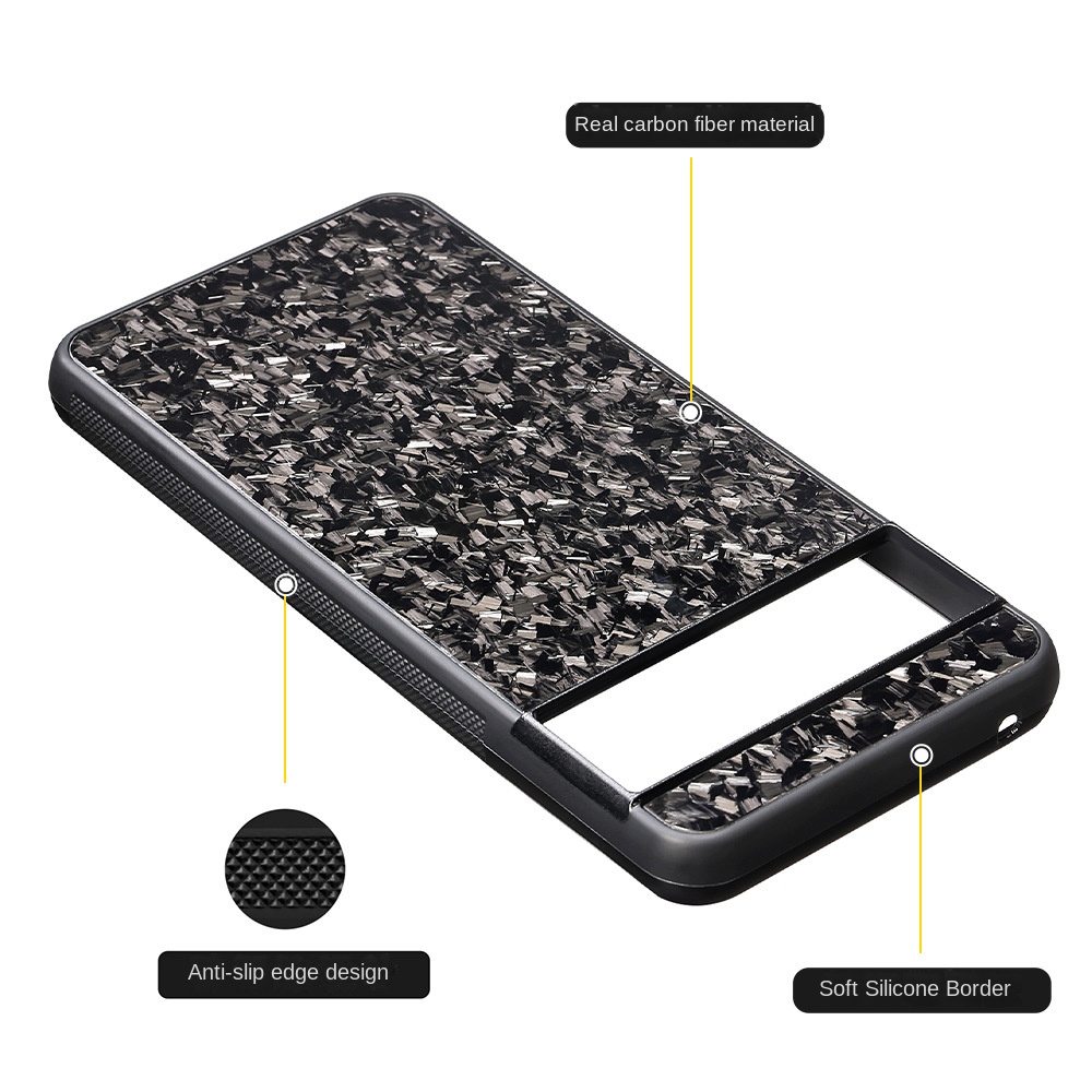 Phone Cases Custom - Nova Capa de Fibra de Carbono