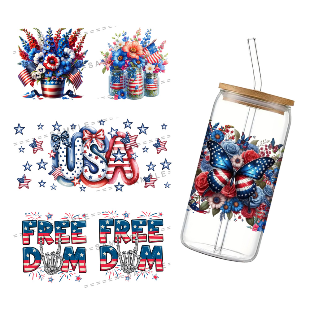 Phone Cases Usa - Adesivos UV DTF para o Dia