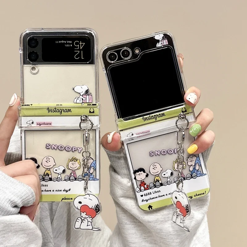 Cute Anime Case - Capa de Telefone Transparente com Desenho