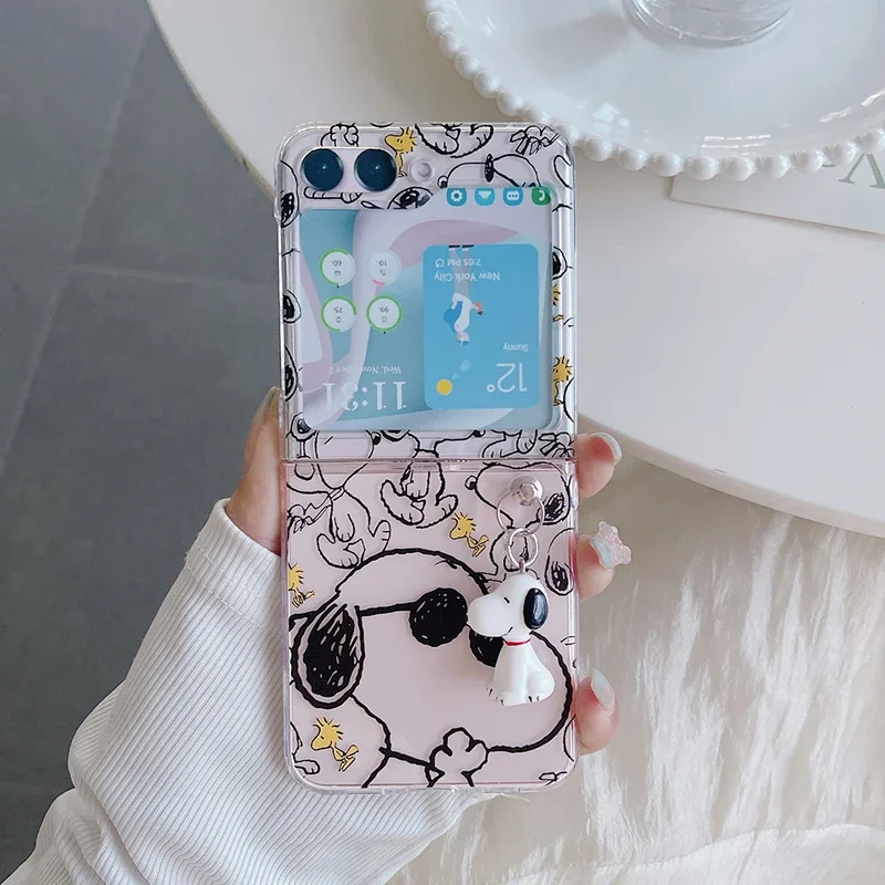 Cute Anime Case - Capa de Telefone Transparente com Desenho