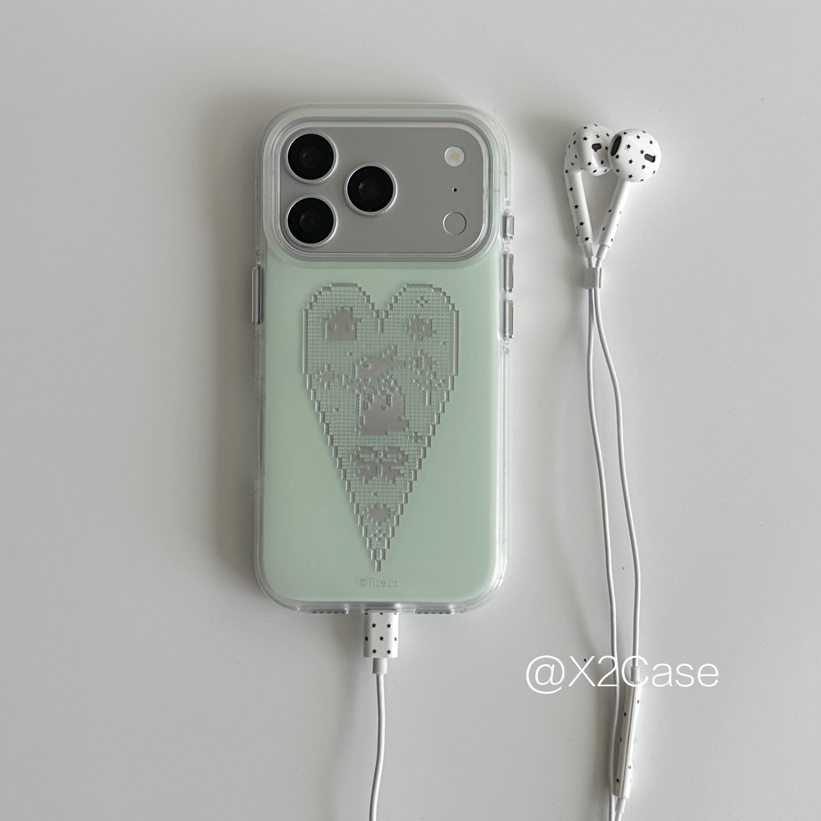 Phone Cases Green - Capa de Telefone Coreana Estilo Ins