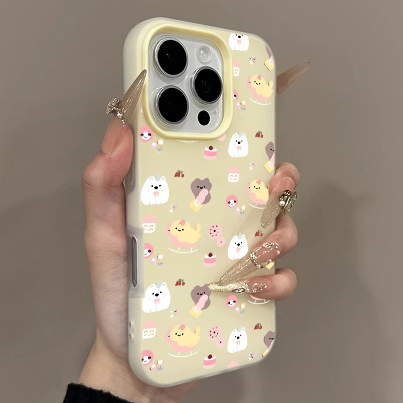 Cute Anime Case - Capa de Telefone com Padrão de