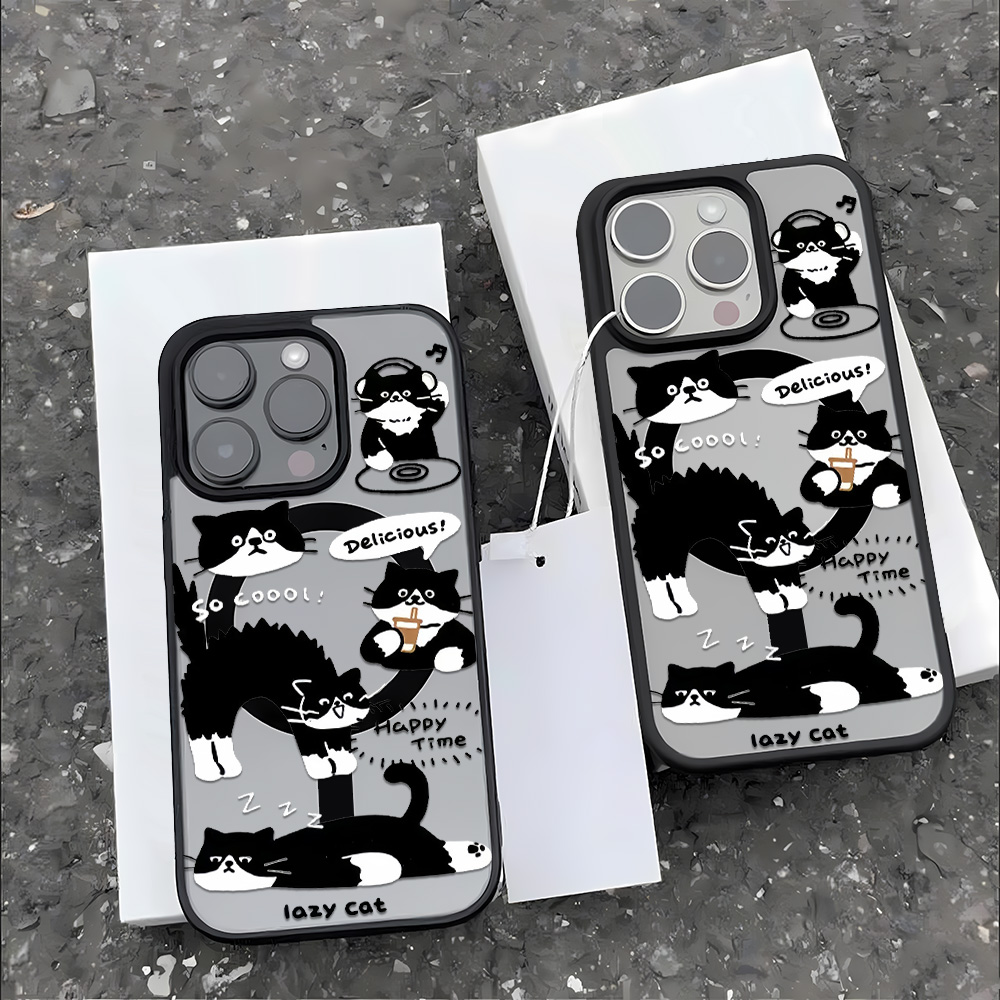 Engraçado gato preto caso de t - Phone Cases Quirky avaliação e preço