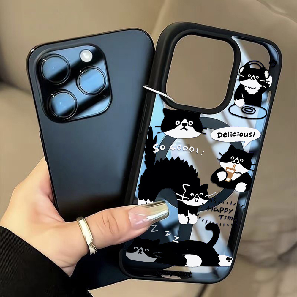 Engraçado gato preto caso de t - Phone Cases Quirky avaliação e preço