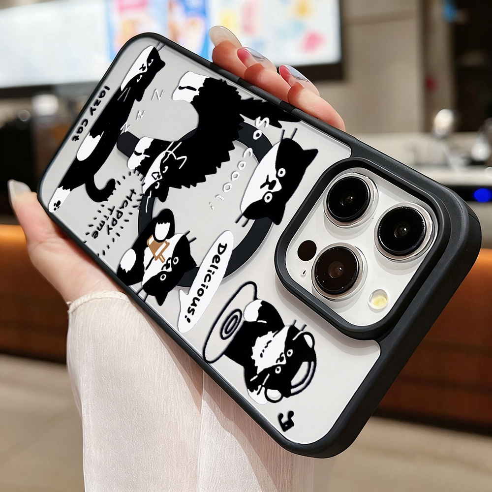 Engraçado gato preto caso de t - Phone Cases Quirky avaliação e preço