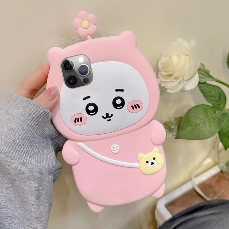 Capa de Silicone 3D Chiikawa c - Phone Cases Japanese avaliação e preço
