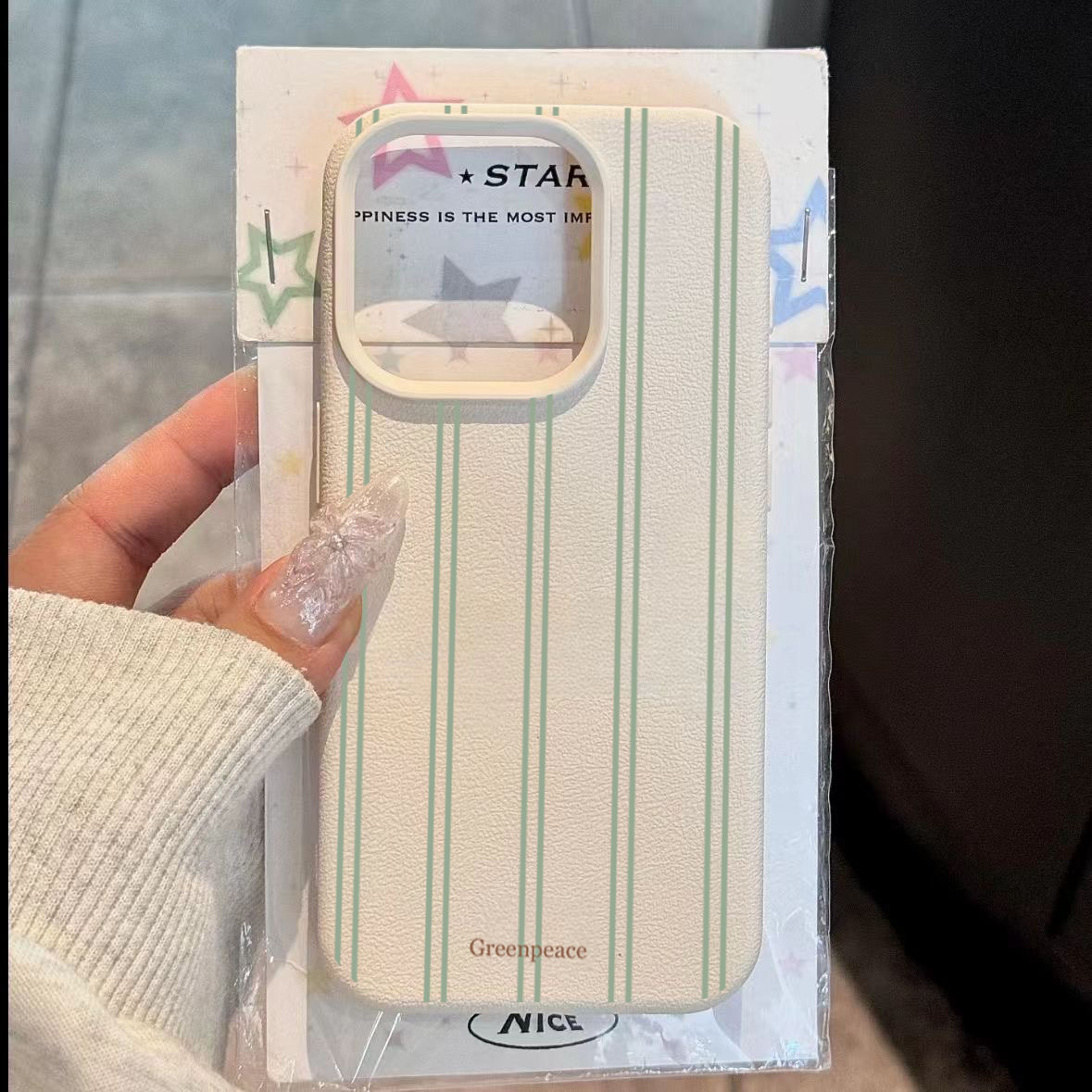 A listra verde lichee padrão c - Phone Cases Green avaliação e preço