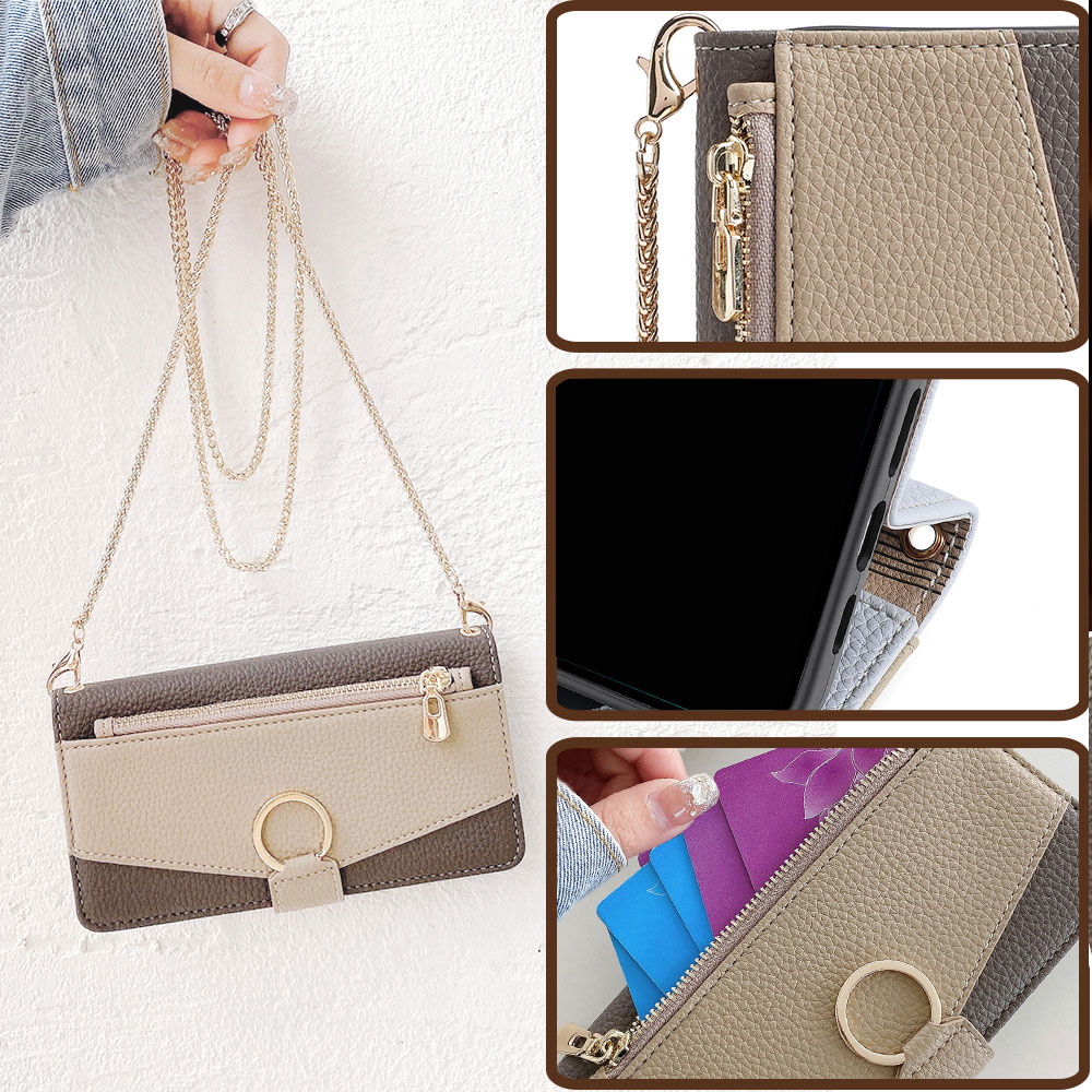 Negócios crossbody caso de tel - Flip Leather Case avaliação e preço