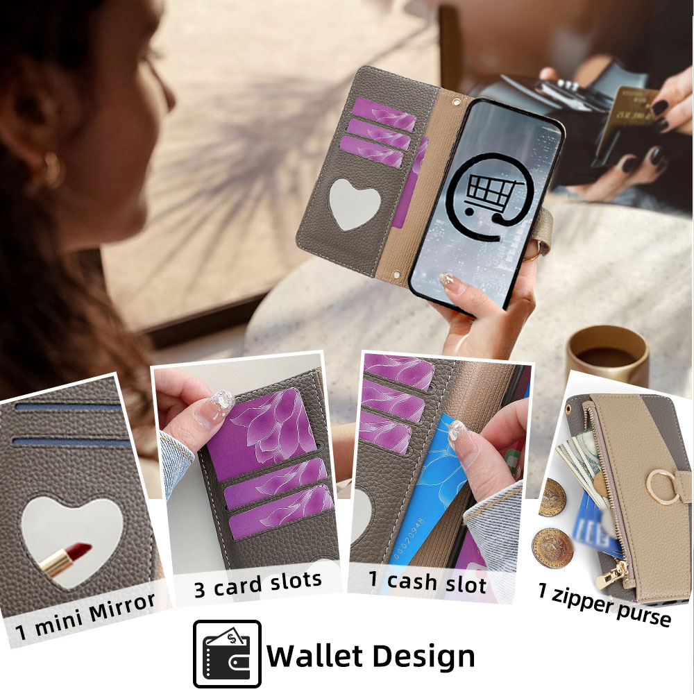 Negócios crossbody caso de tel - Flip Leather Case avaliação e preço
