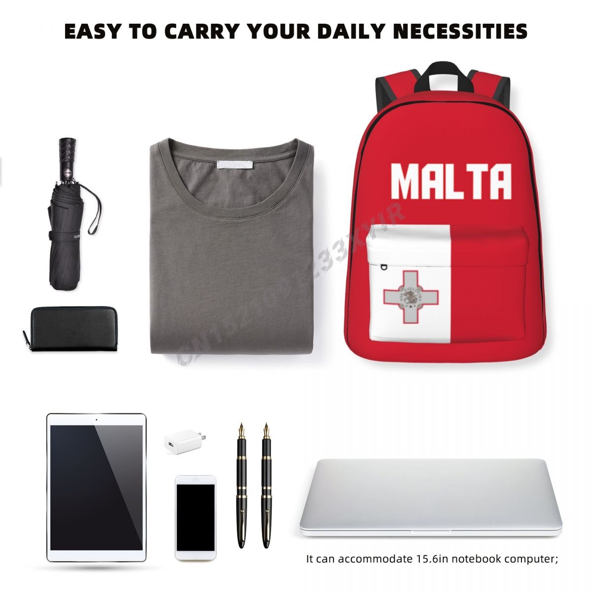 Mochila unissex com bandeira d - Phone Cases Malta avaliação e preço