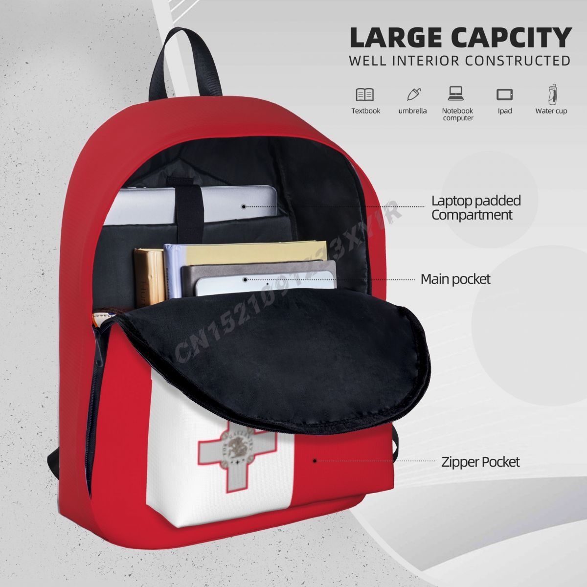 Mochila unissex com bandeira d - Phone Cases Malta avaliação e preço
