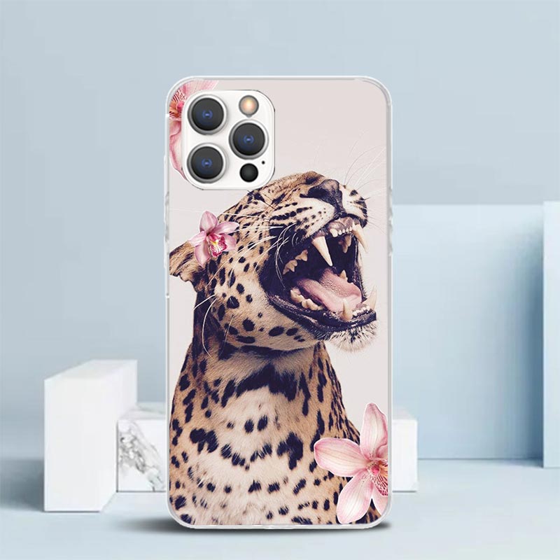 Capa Rosa com Estampa de Leopa - Phone Cases That Fit Iphone 16E avaliação e preço
